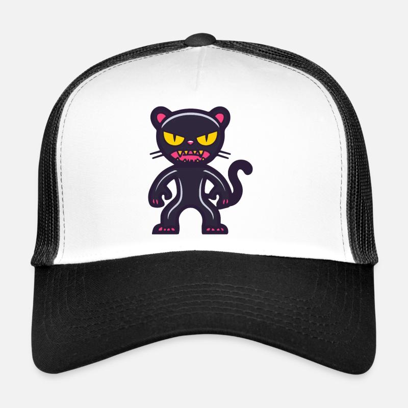 Panther Halloween Comic Lustig Trucker Cap