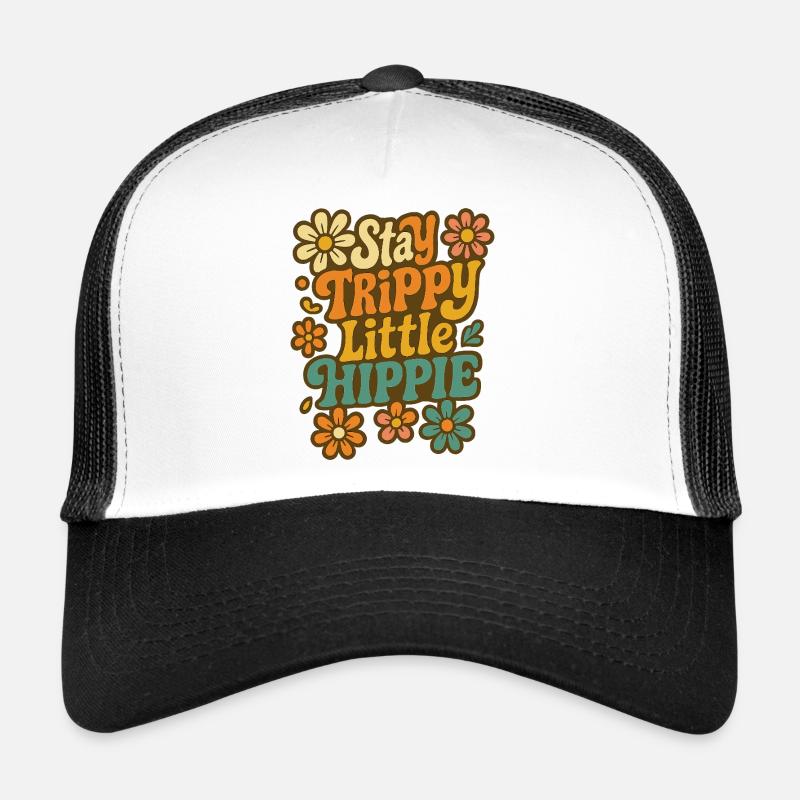 Stay Trippy Petit Hippie Design Casquette trucker 
