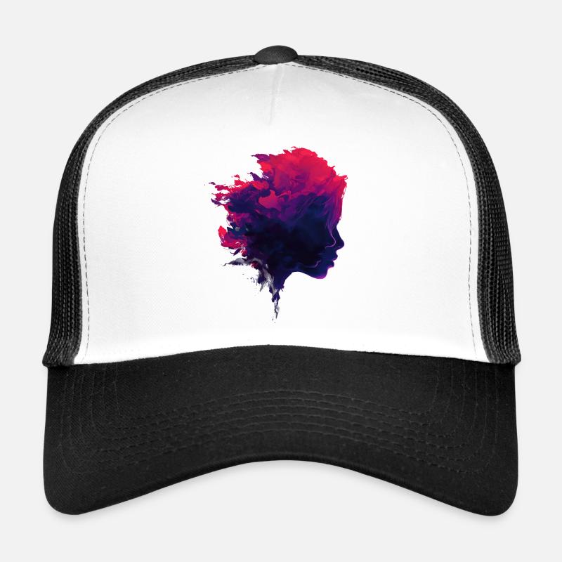 Crimson_Flow_Profile Trucker Cap