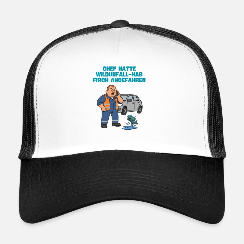 Accident de la faune avec des poissons Casquette trucker 