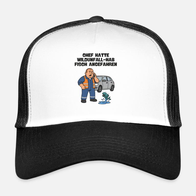 Chef : Accident de faune avec poisson Casquette trucker 