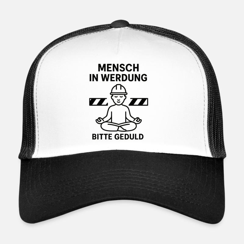 People in Transition Please Be Patient - Trucker Cap - white/black