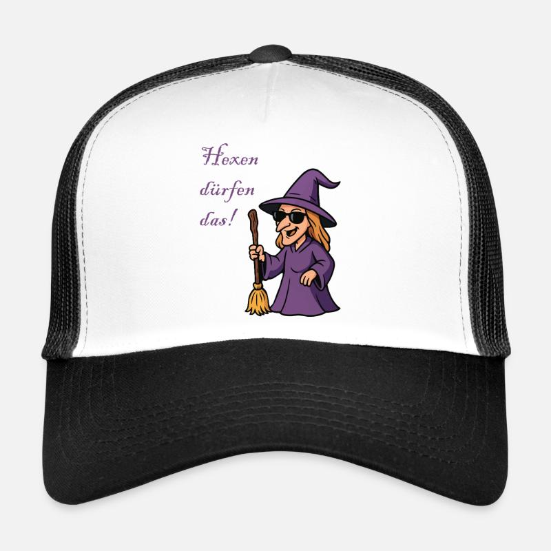 Purple Witch with Style Trucker Cap