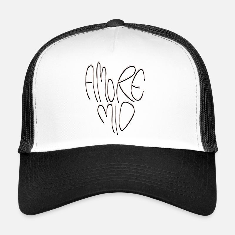 Lettrage Amore Mio Casquette trucker 