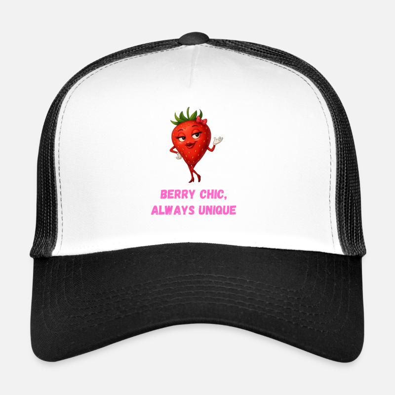 fraise baie chic dessin animé unique Casquette trucker 
