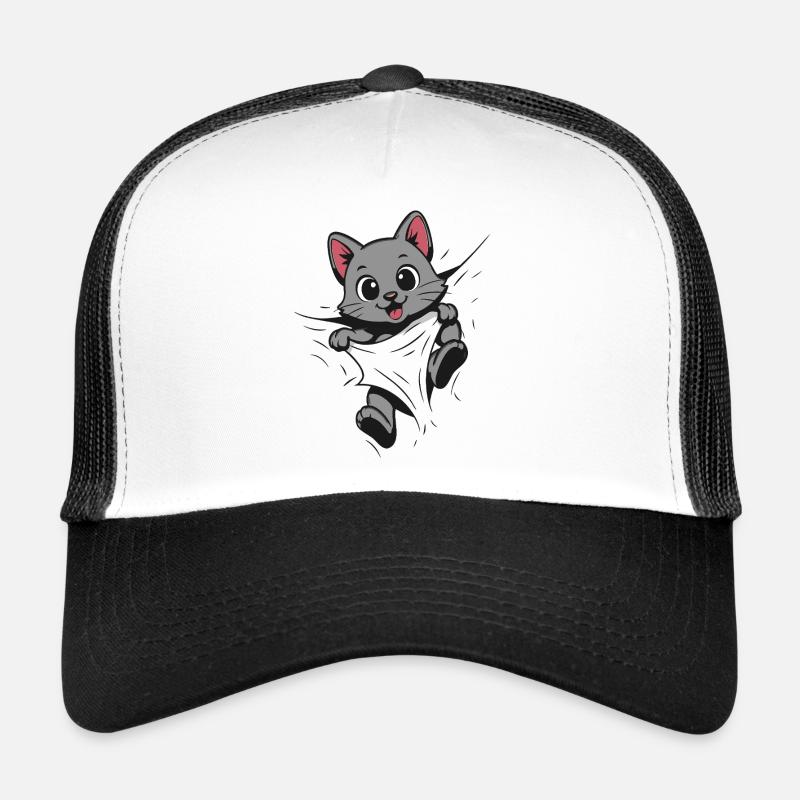 Kitten Cuddly Cat Cute Cat Trucker Cap