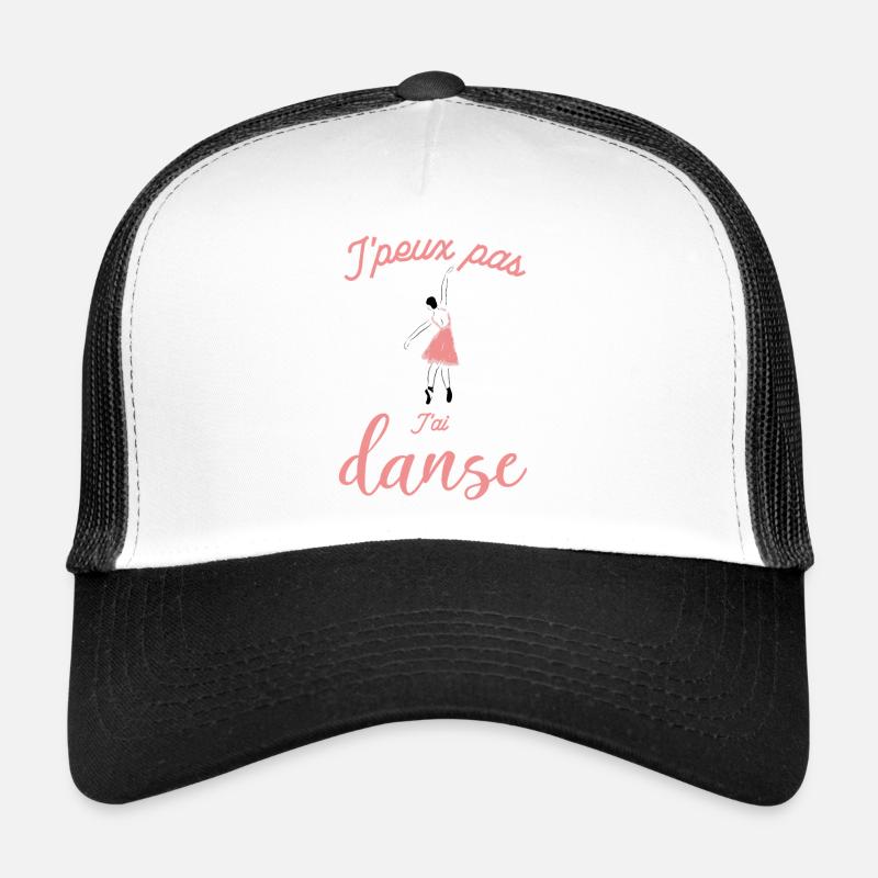 Jpeux pas J'ai Danse - Casquette trucker  - blanc/noir