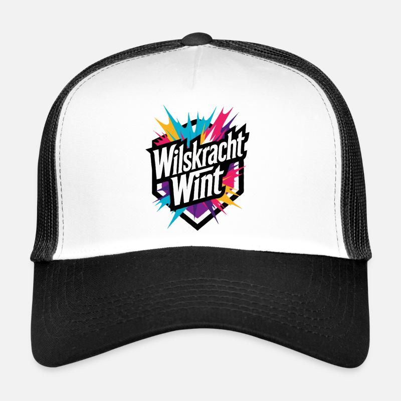 Willpower wins: colorful power motivation Trucker Cap