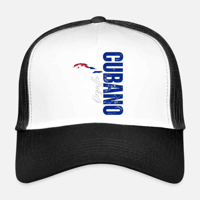 Fierté cubaine, design vertical Casquette trucker 