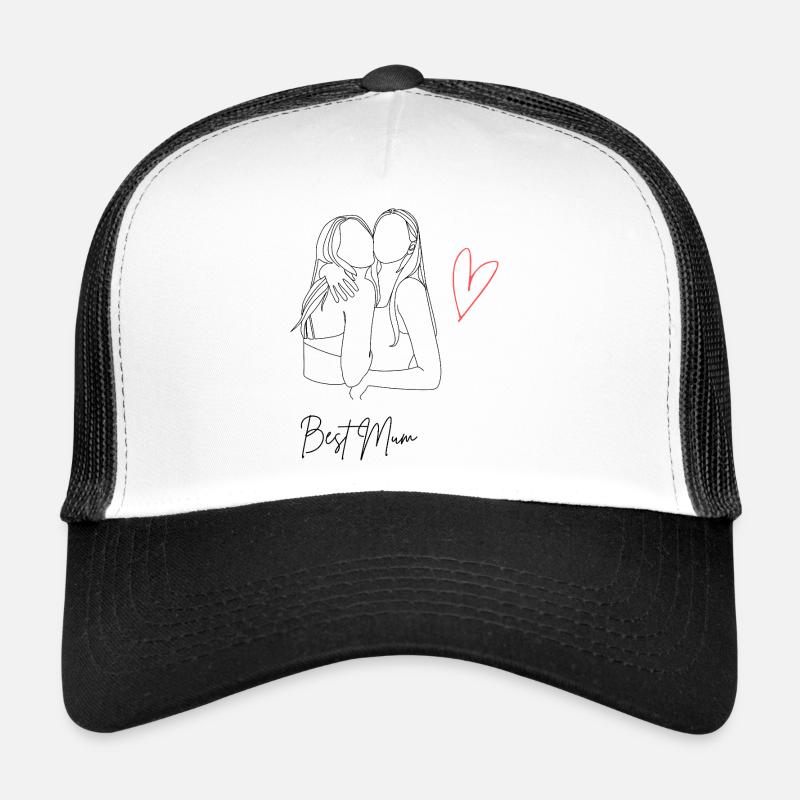 Beste Mama mit Herz - Best Mum Trucker Cap