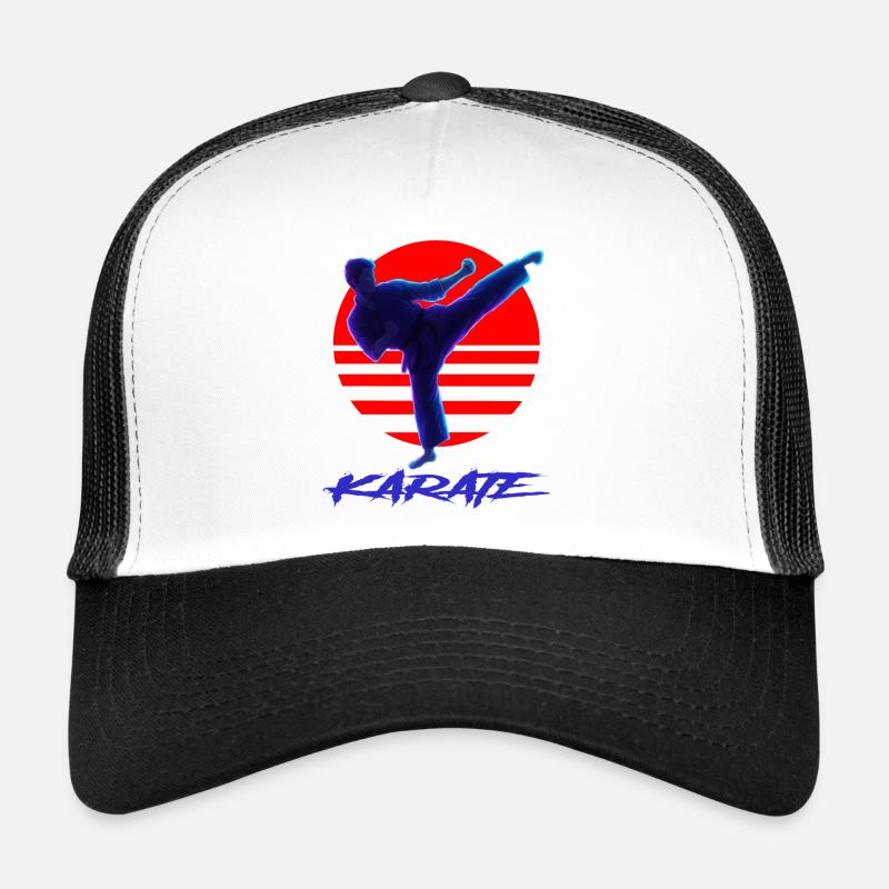 Karaté - Casquette trucker  - blanc/noir