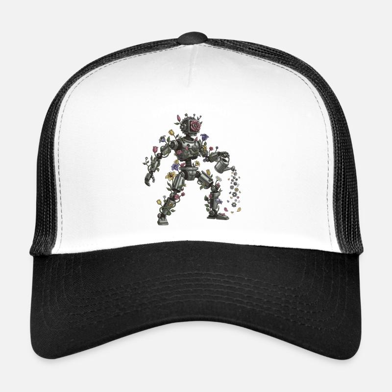 Art de la flore robotique en floraison Casquette trucker 