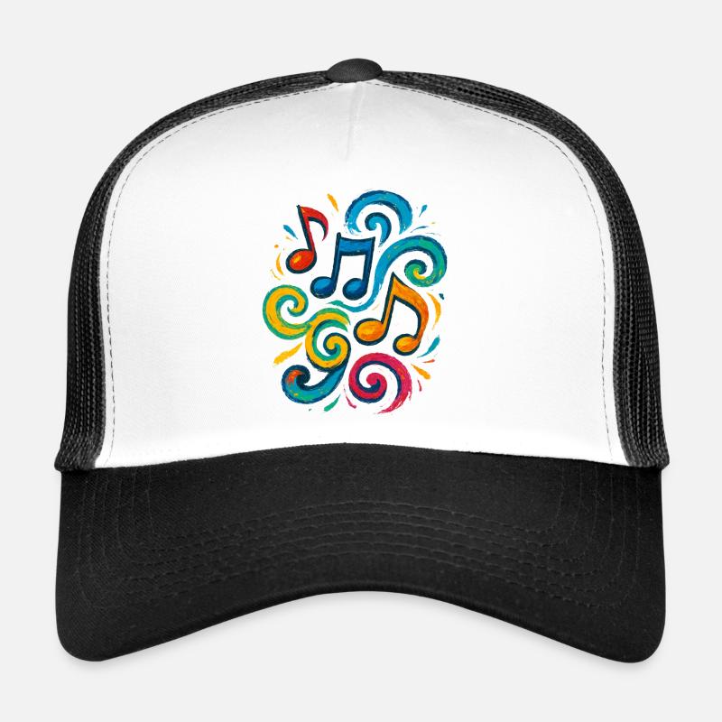 Colorful musical notes Trucker Cap