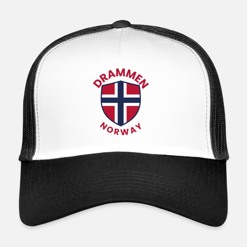 Drammen-Norwegen-Schildemblem Trucker Cap