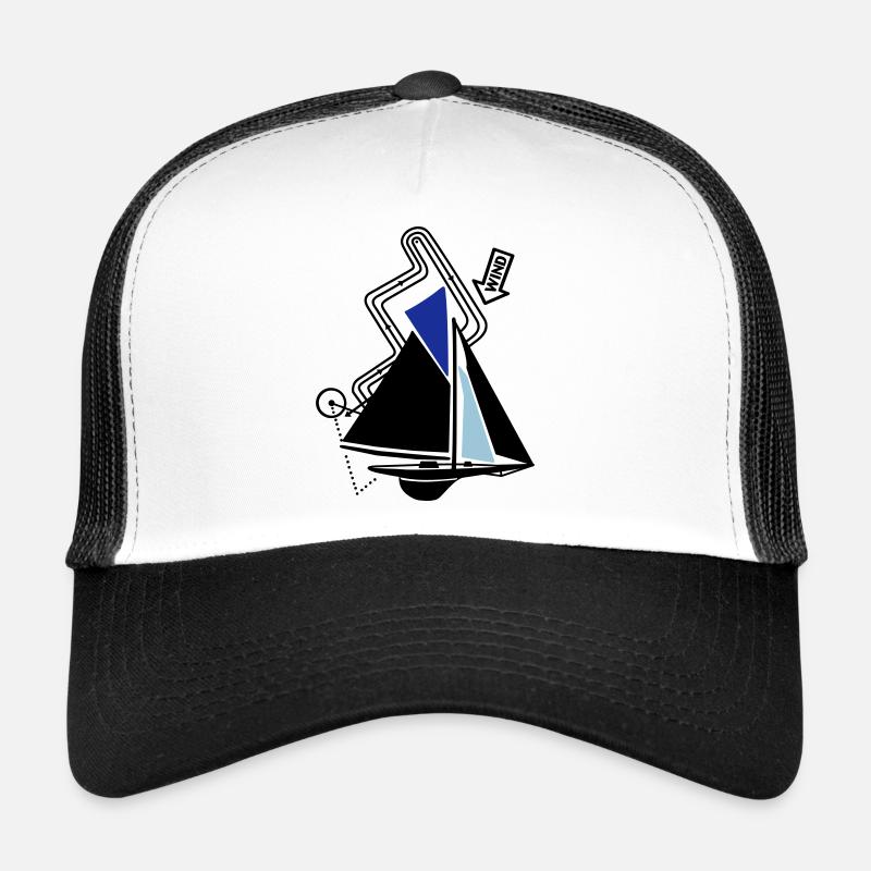 Classic Sailing Yacht Regatta Course Sailboat Yacht Trucker Cap