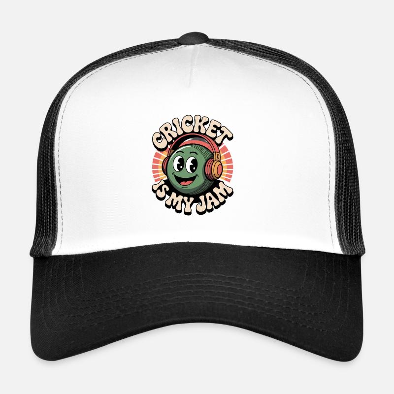 Funny Cricket Saying Vintage Cricket Game - Trucker Cap - white/black