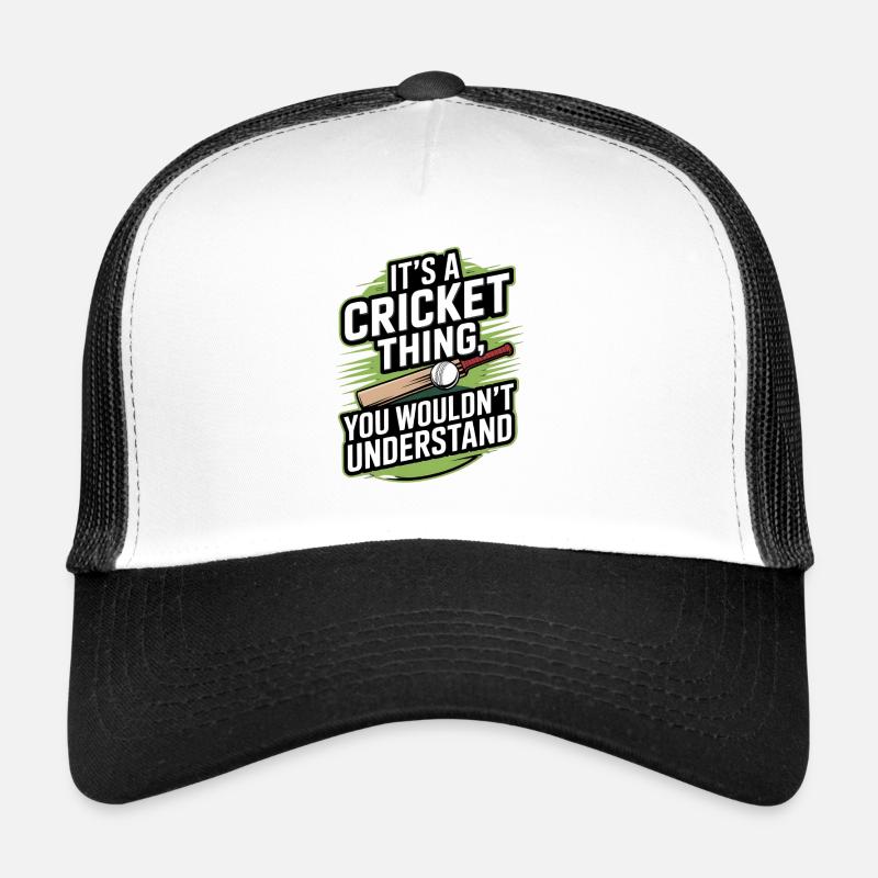 Funny Cricket Saying Vintage Cricket Game Trucker Cap