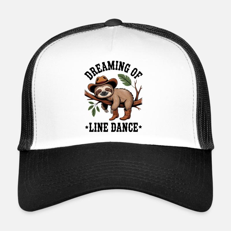 Sloth cowboy on branch Trucker Cap