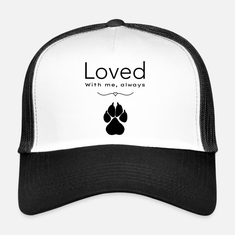 Le chien aimé - Casquette trucker  - blanc/noir