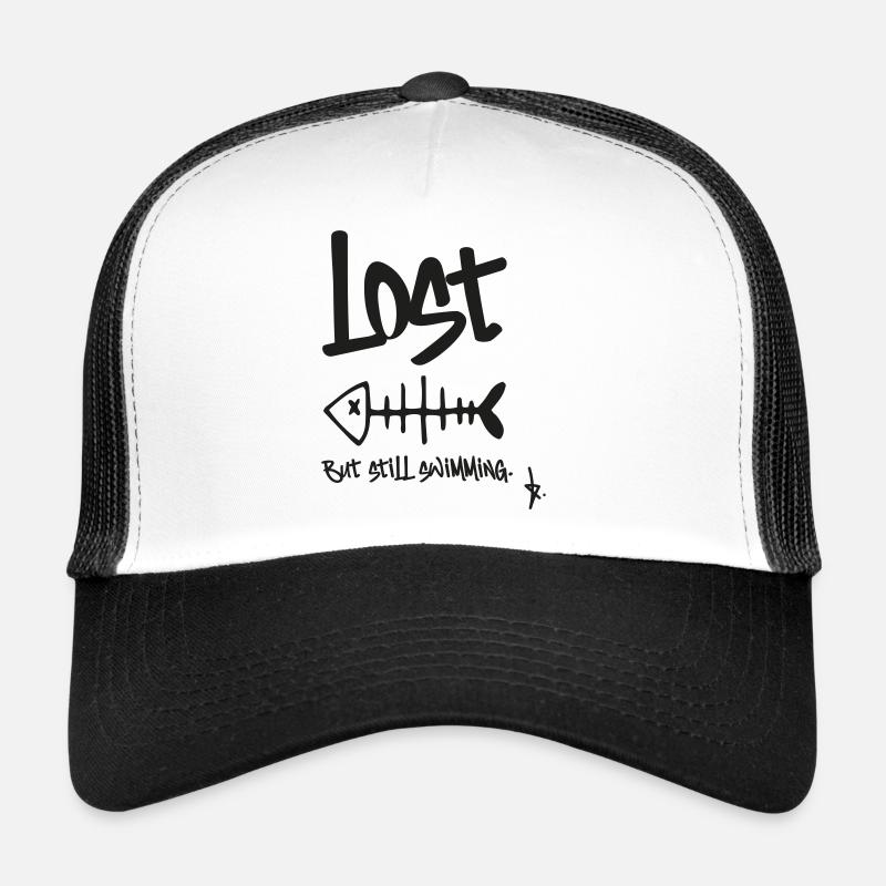 LOST – Mais je nage encore | Conception en arête de poisson Casquette trucker 