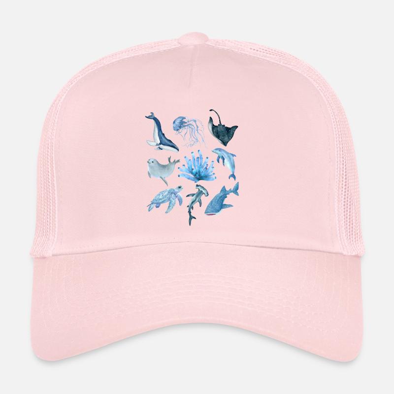 ocean animals Trucker Cap