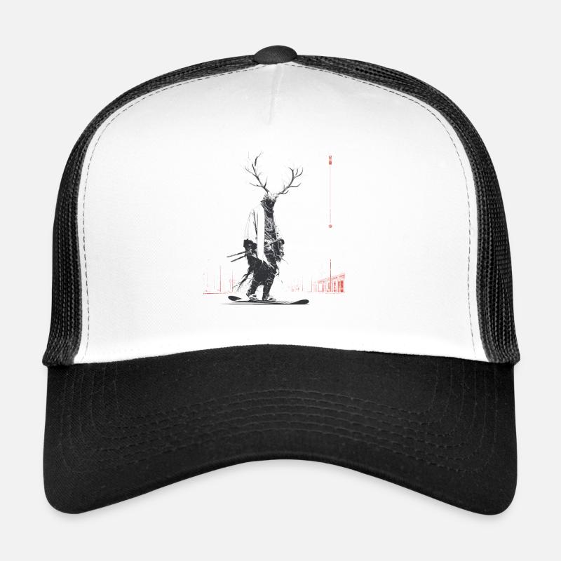Forest spirit with antler tree Trucker Cap