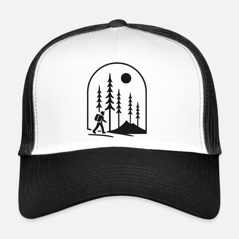 Night hike in the forest Fans gift idea Trucker Cap