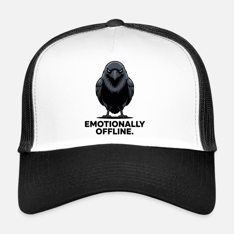 Raven Emotions: Offline Attitude Design Trucker Cap
