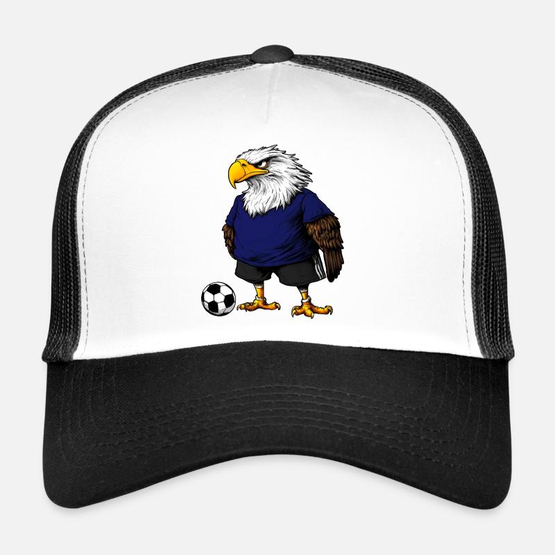 Eagle Soccer Bird - Trucker Cap - white/black