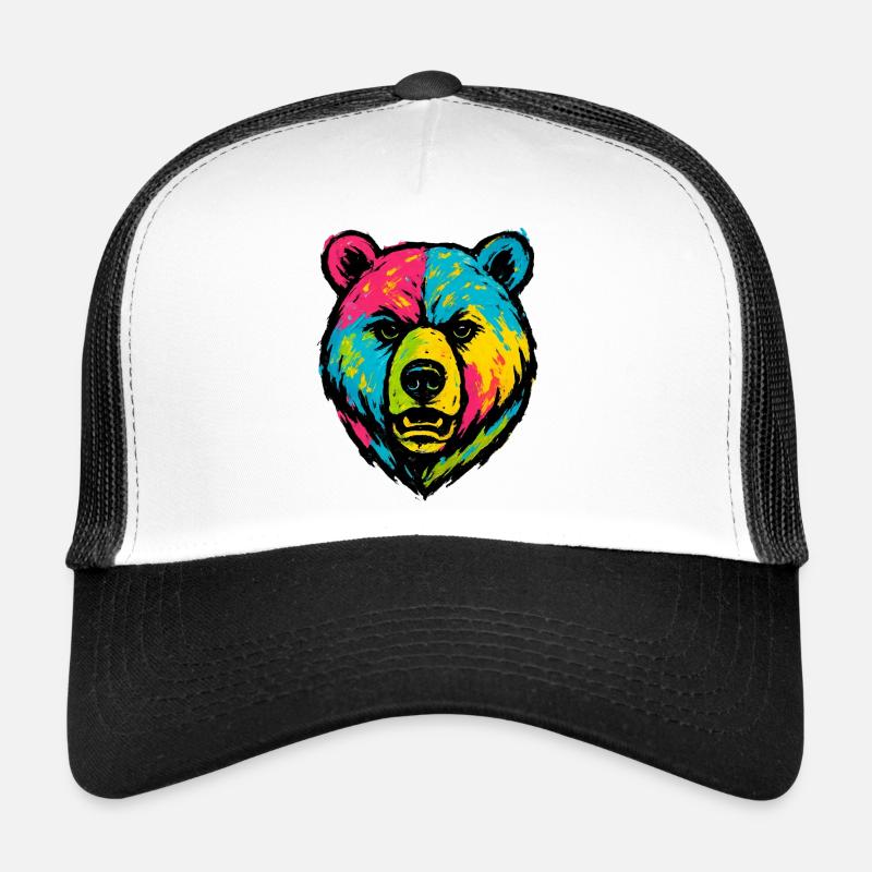 Ours mal léché Pop Art Casquette trucker 