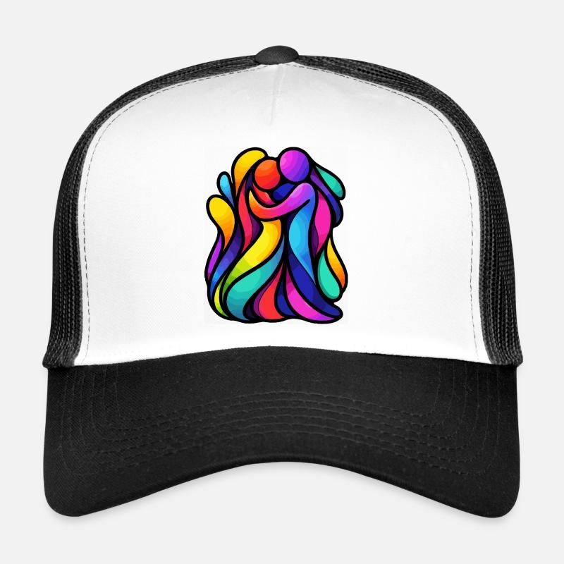 Figures dansantes colorées Casquette trucker 
