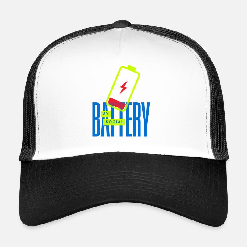 Leuchtende Social Battery Trucker Cap