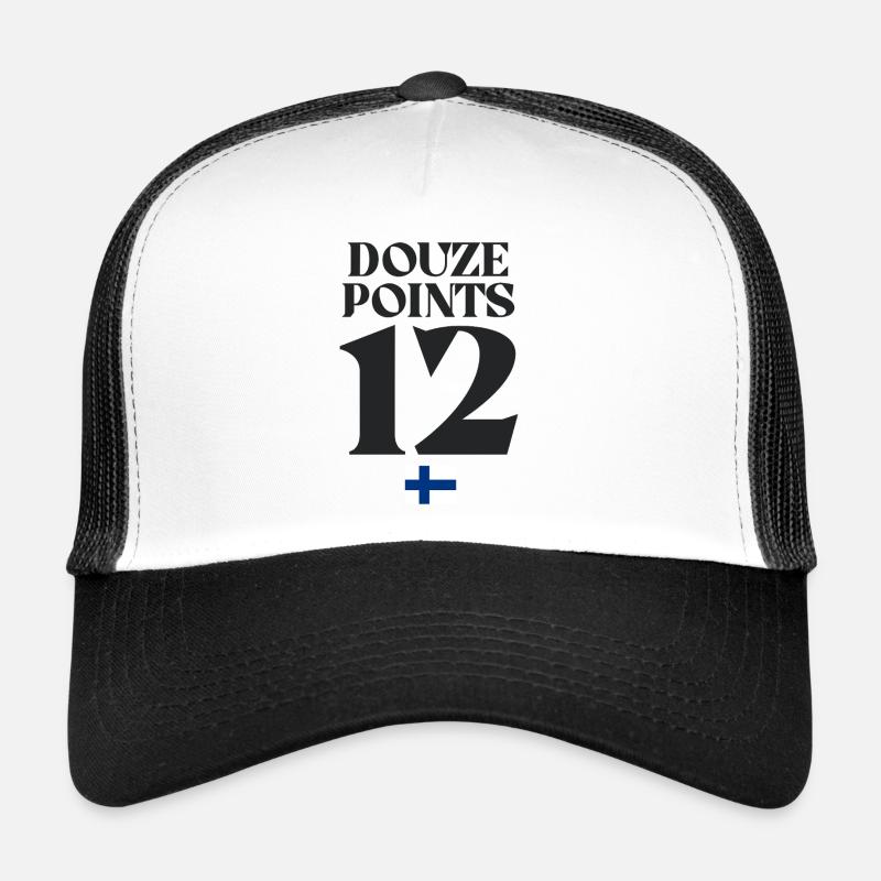 Douze Points 12 Drapeau Finlande Eurovision Casquette trucker 