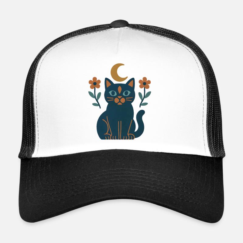 Rêves de chat au clair de lune Casquette trucker 