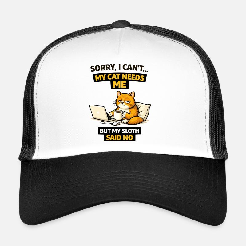 Temps de Cat Me vs Refus de Paresseux Casquette trucker 