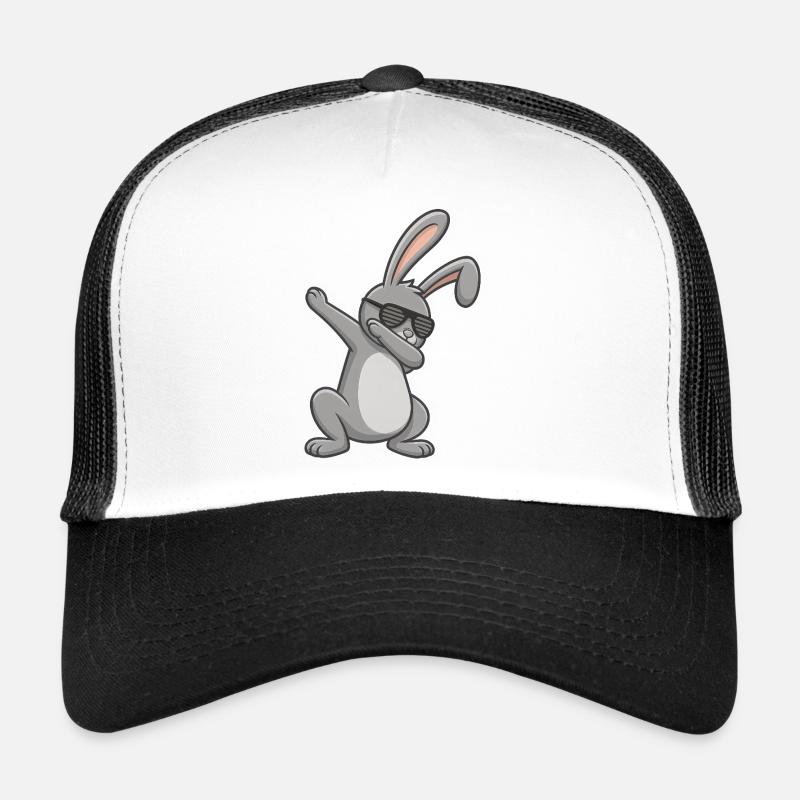 Easter Bunny Dab Easter Dabbing Bunny Trucker Cap