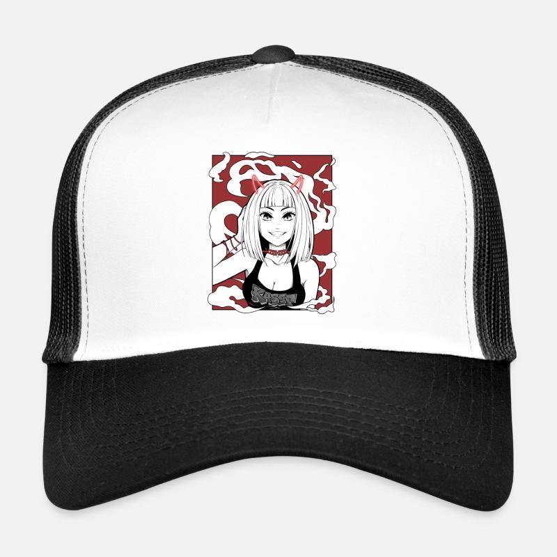 Design gothique de Devil Girl dans l’anime Casquette trucker 