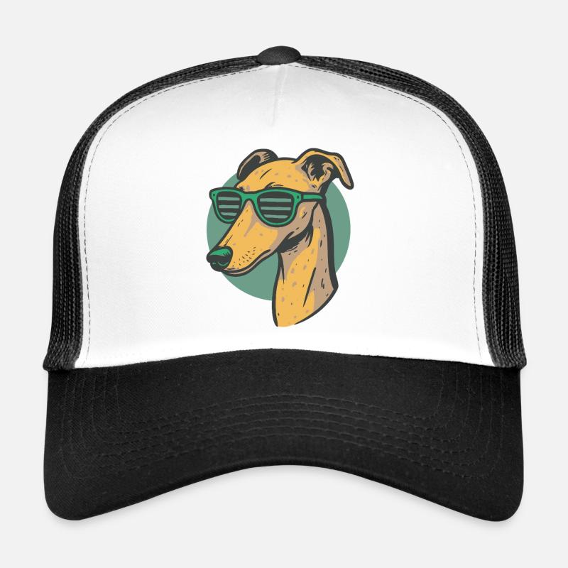 Greyhound, Galgo - Trucker Cap - white/black