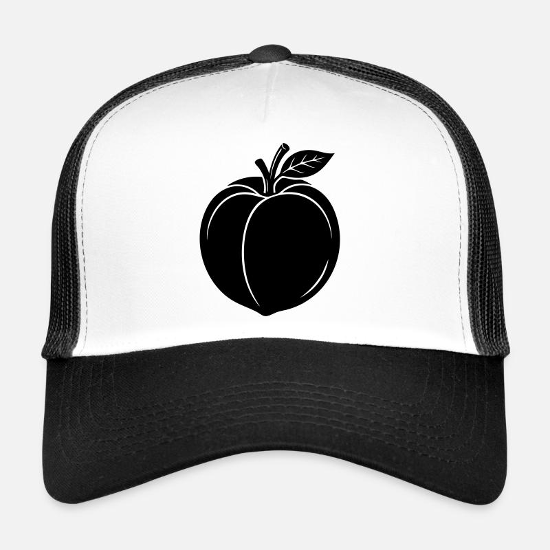 Silhouette du Fruit de la Pêche Casquette trucker 