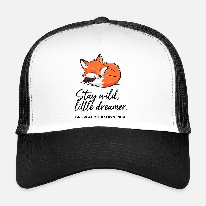 Fox Dreamer: Stay Wild Botschaft Trucker Cap
