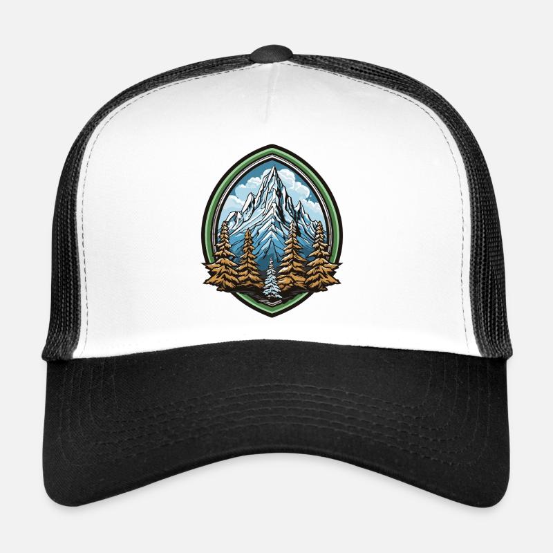 Gebirgswald im Bergbogen Trucker Cap