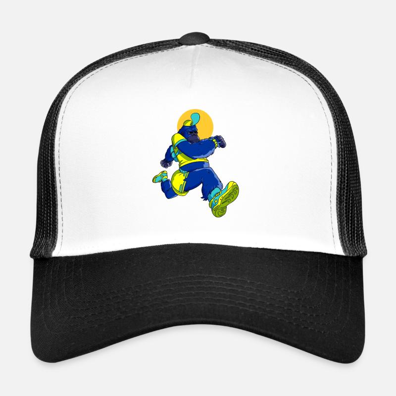 Gorille bleu runner Casquette trucker 