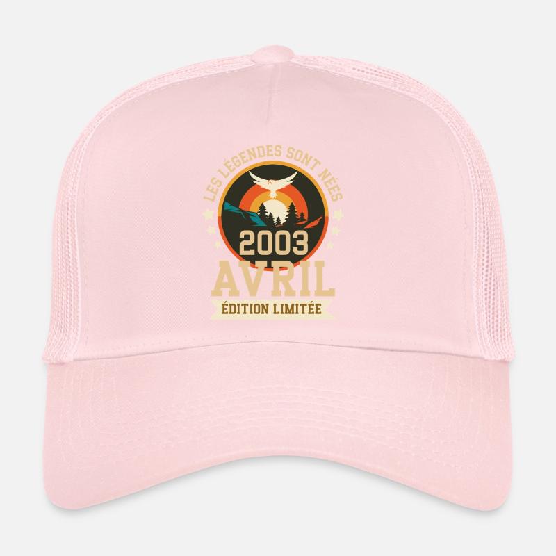 Légende Née Avril 2003 Édition Limitée Casquette trucker 