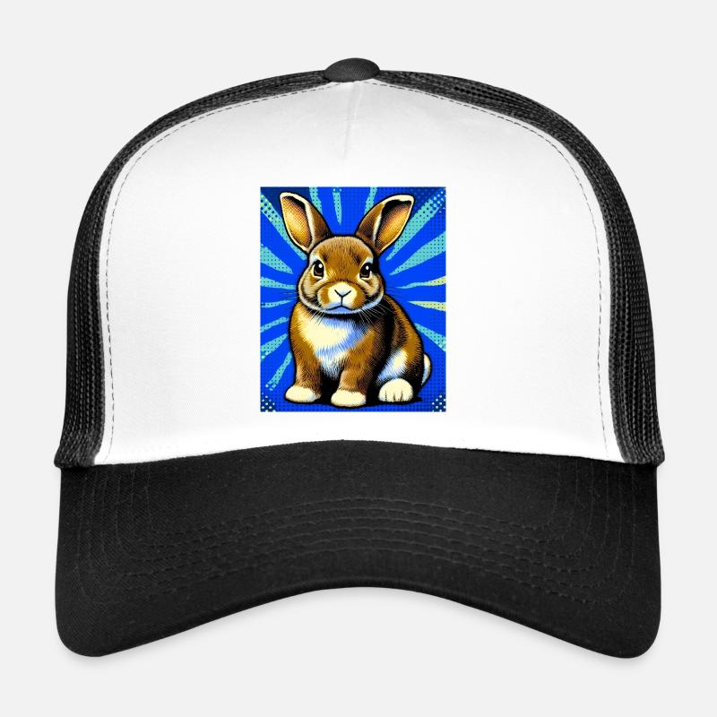 rabbit - Trucker Cap - white/black
