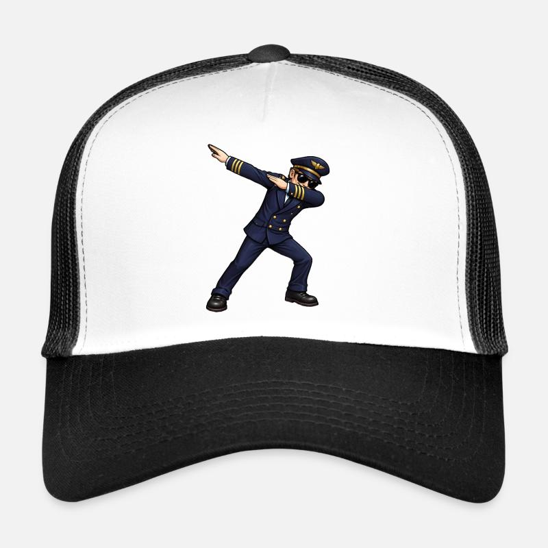 Dabbing Pilot Trucker Cap