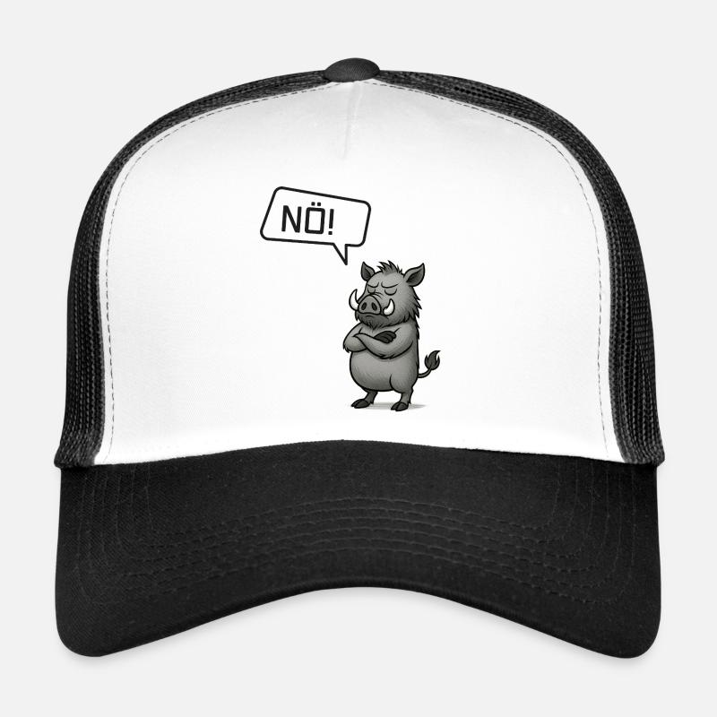 Nö! Wildschwein – Bockiger Keiler Statement Trucker Cap