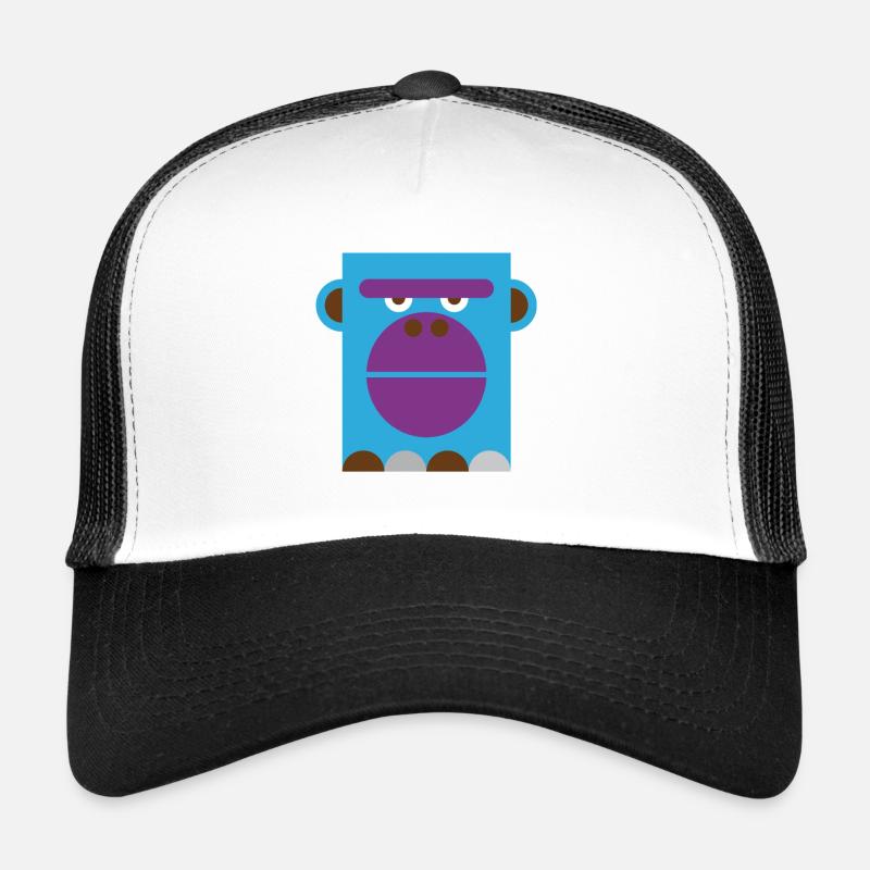 Gorilla - Trucker Cap - Weiß/Schwarz