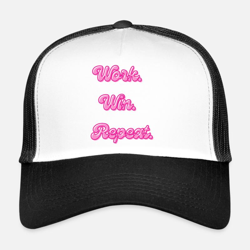 Travail gagnant-gagnant Répéter | Dicton motivant Casquette trucker 