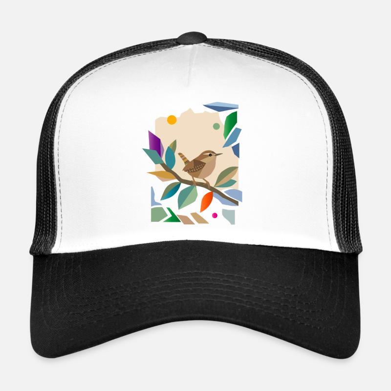 Zaunkönig Singvogel Garten Vogel Design Trucker Cap