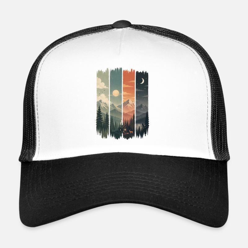 Sylvan signs: mountains and huts Trucker Cap